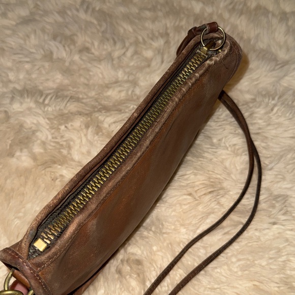 Coach 70’s Vintage Basic Tan Leather Zip Clutch Crossbody Bag Purse 4739 NYC USA - Picture 6 of 8